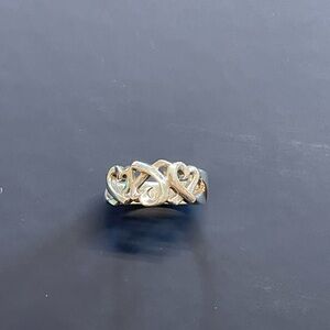 Tiffany & Co. Paloma and Picasso Triple Heart Ring Silver